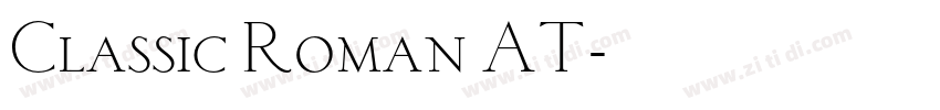 Classic Roman AT字体转换